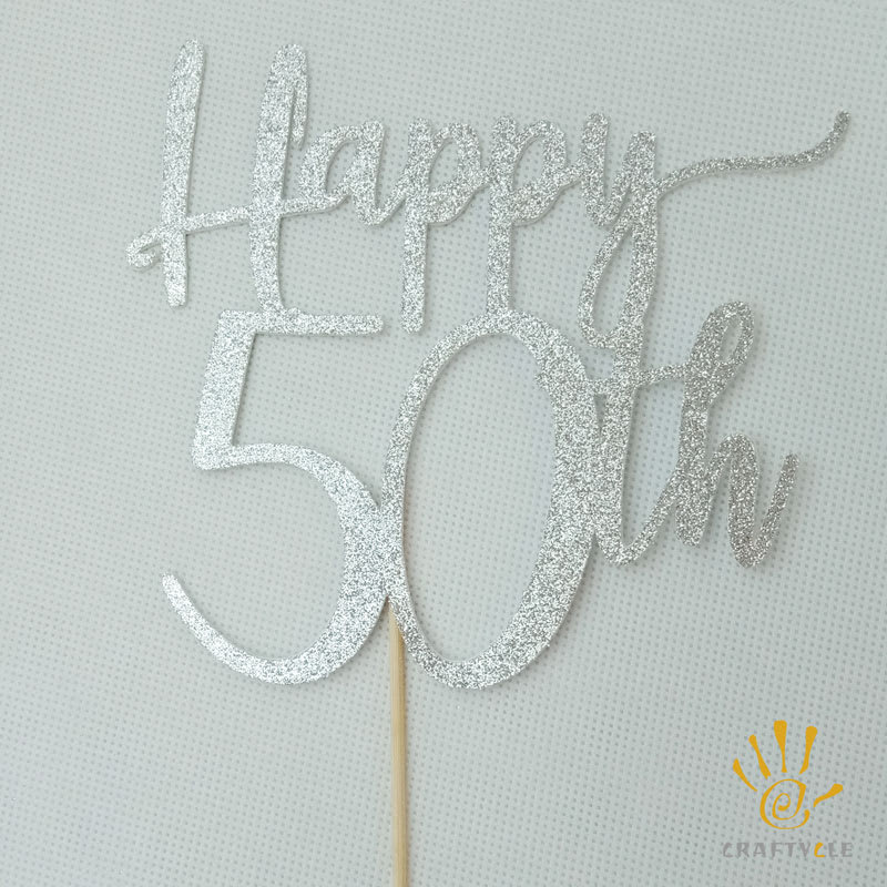 Cake Topper - Happy 20TH (20th-80th) - Image 8