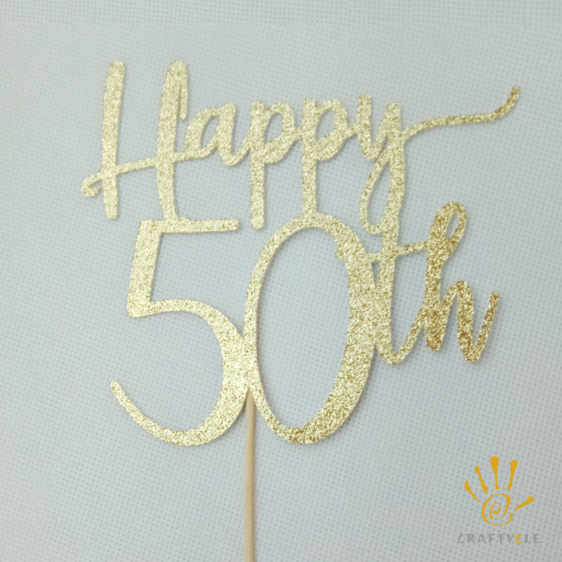 Cake Topper - Happy 20TH (20th-80th) - Image 9