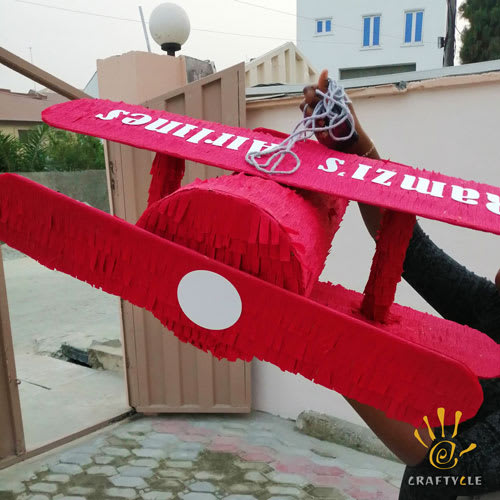 Airplane Piñata Birthday Party Decoration, Kids Party Games, Kiddies Activities - Image 2