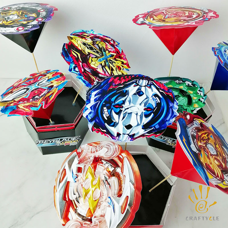 Party Decorations Beyblade Anime Character 3D Centerpiece - Image 2