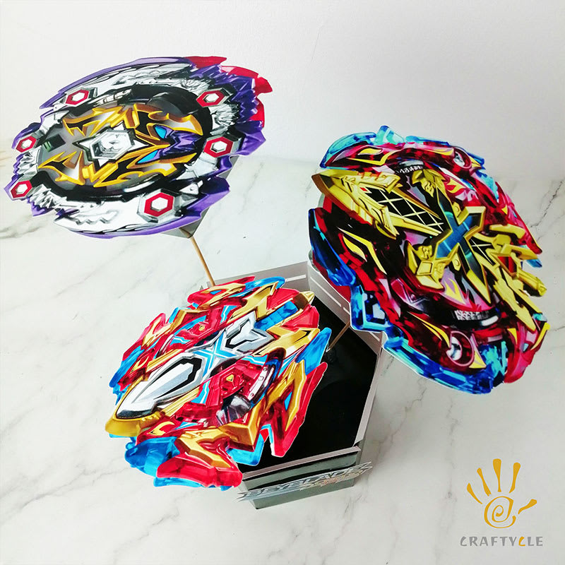 Party Decorations Beyblade Anime Character 3D Centerpiece