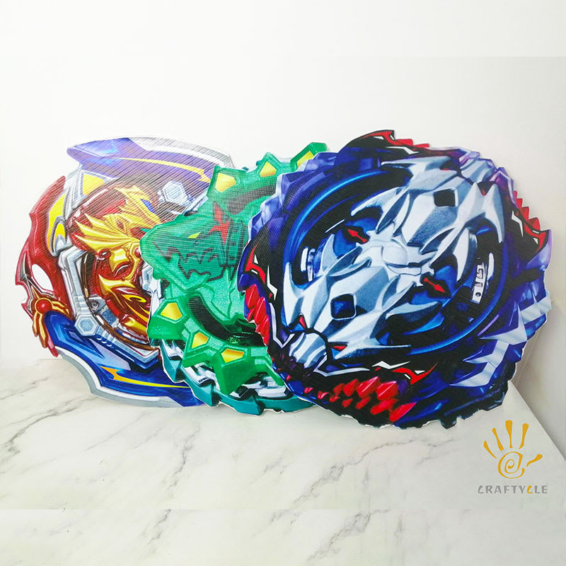 Cutout Beyblade Anime Character Giant Cutout Party Decorations 15in 3pcs