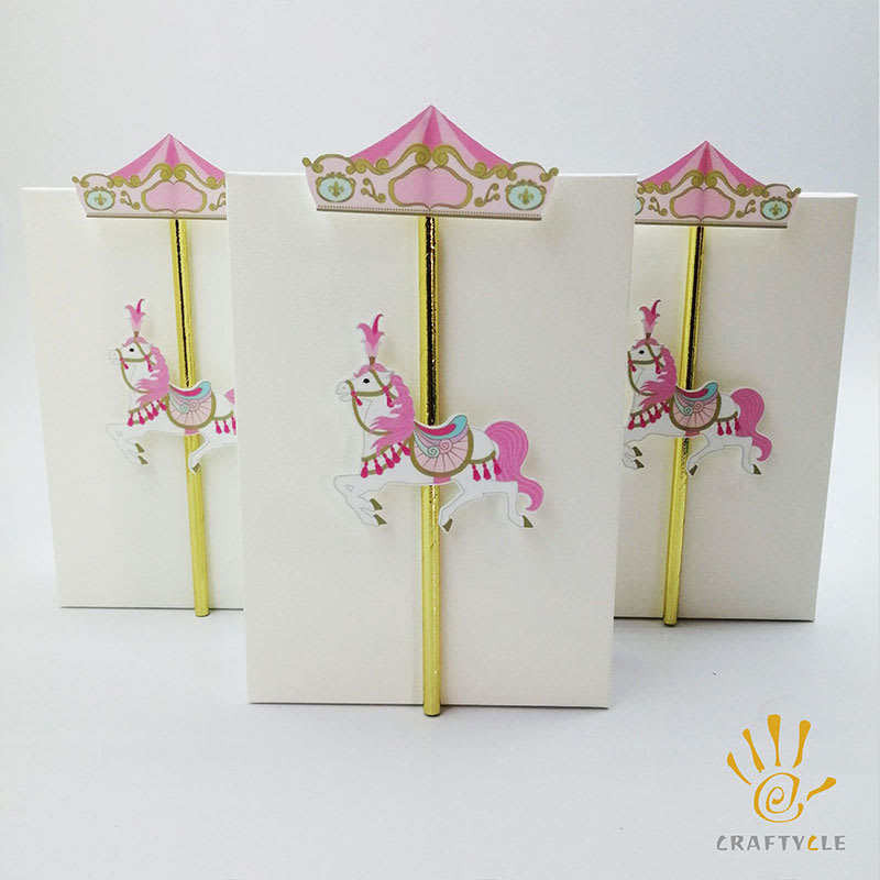 Unicorn White Pop Corn Boxes