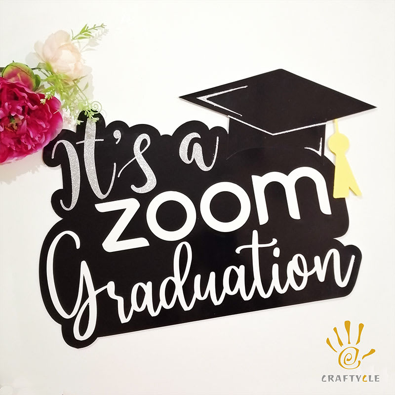 Photo Props It's A Zoom Graduation Personalised Sign Board