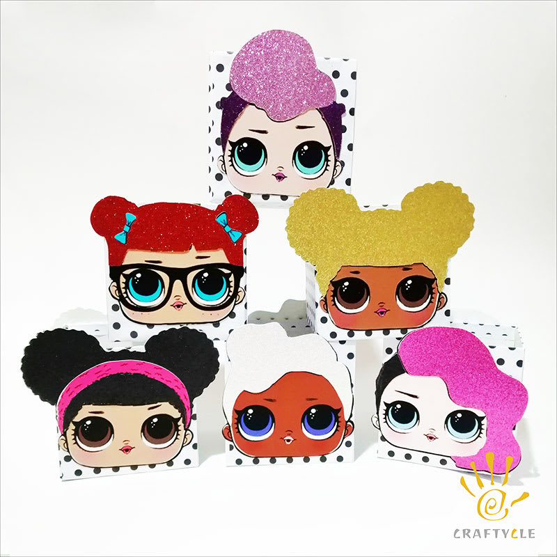 Centerpiece LOL Dolls Personalised Box Party Decorations