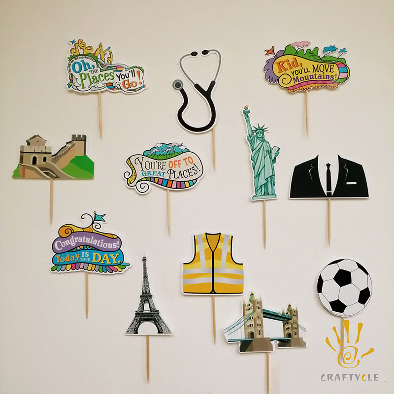 Cupcake Toppers Birthday Party Oh The Places You'll Go
