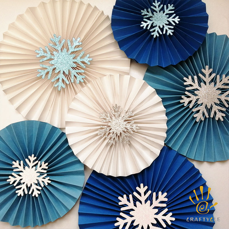 Paper Rosette Fan Disney Frozen Theme Birthday Party Decoration