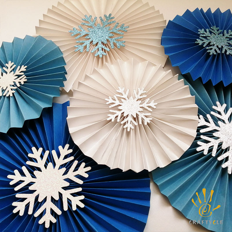 Paper Rosette Fan Disney Frozen Theme Birthday Party Decoration - Image 2