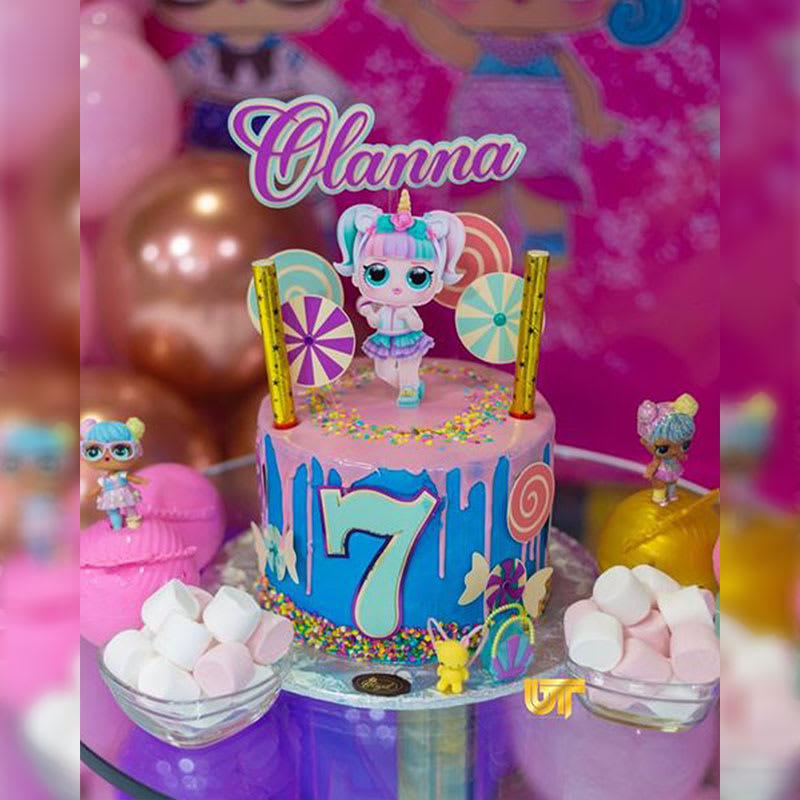 Cake Topper LOL Doll Personalised Kids Birthday Party Cake Topper - Image 2