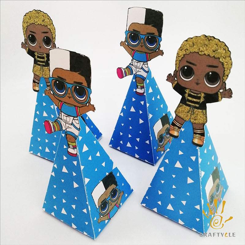Cone Boxes LOL Dolls Popcorn Cone Birthday Box Decorations - Image 3