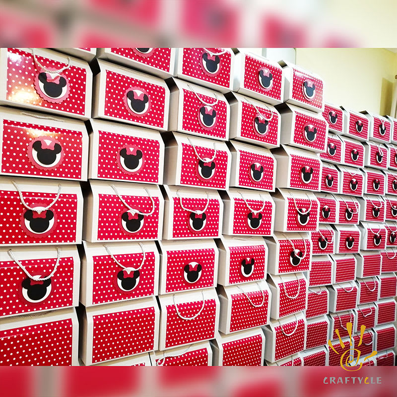 Favour Boxes Disney Minnie Mouse Gable Boxes Party Decorations - Image 2