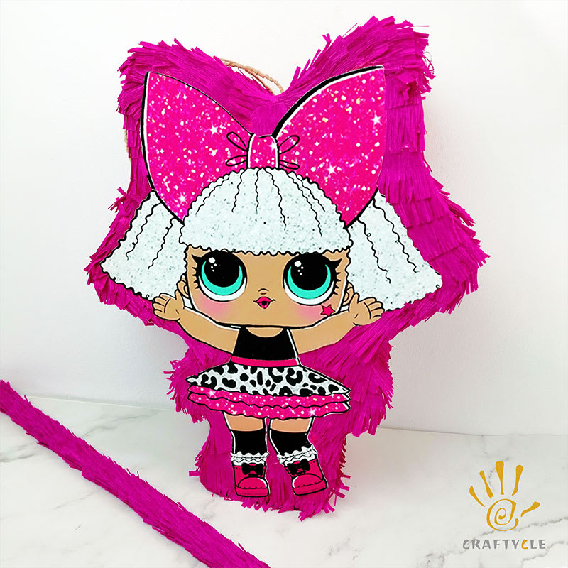 Pinata LOL Doll Diva Pinata Kids Birthday Party Fun Activity