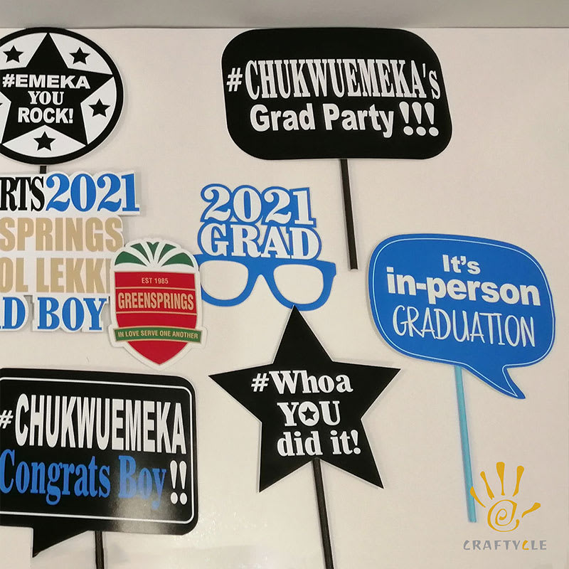 Photo Props Personalised Graduation College University Photo Props Party Decorations - Image 2