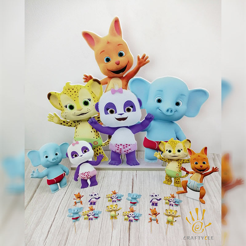 Package Word Party Characters Personalised Party Decorations Set