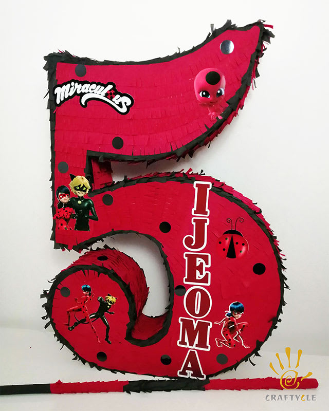 Pinata Personalised Miraculous Birthday Theme Party Set Supplies Pinata Party Decorations