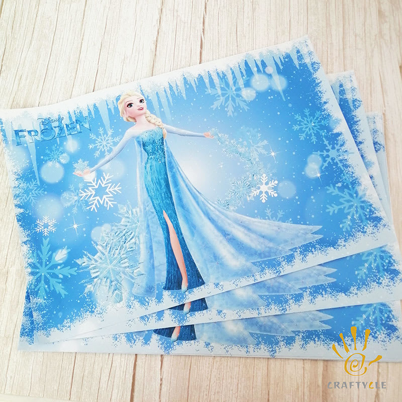 Placemat Frozen Theme Elsa Anna Party Birthday Decorations Placemat