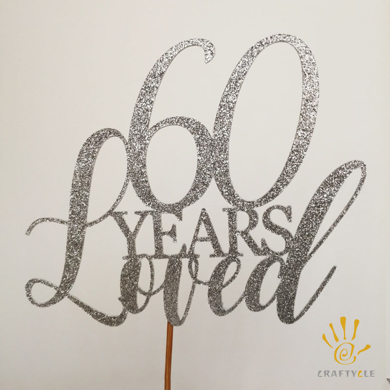 Cake Topper - 20 Years Loved (20-80 Years) - Image 11