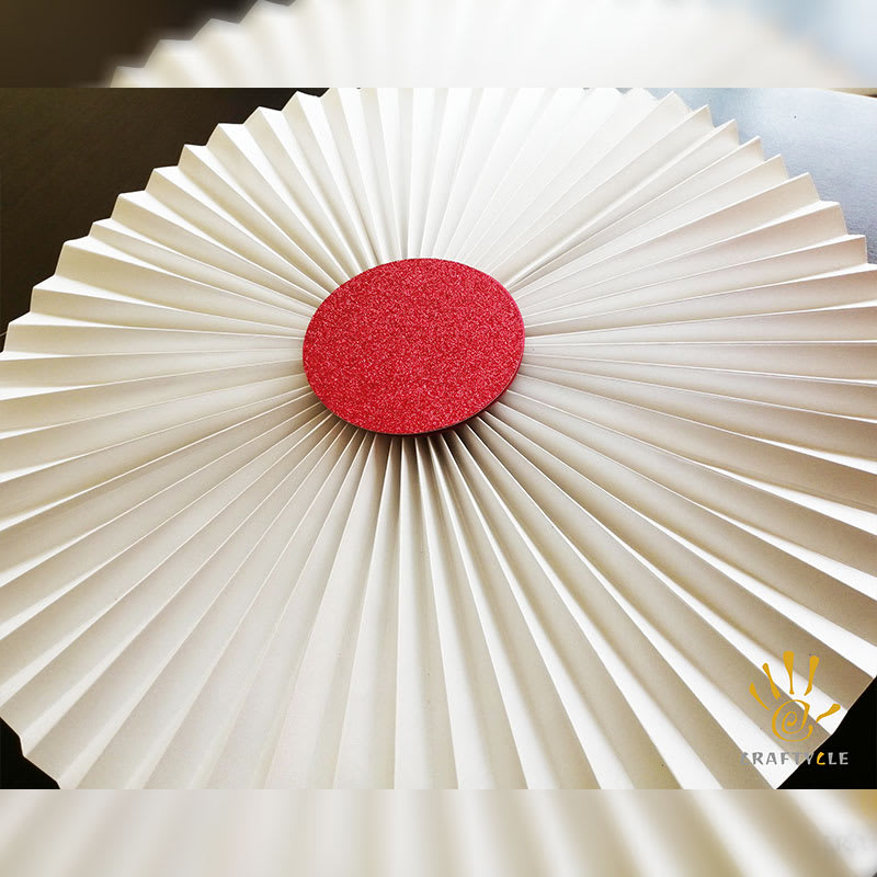 Paper Rosette Red White Party Decorations - Image 2
