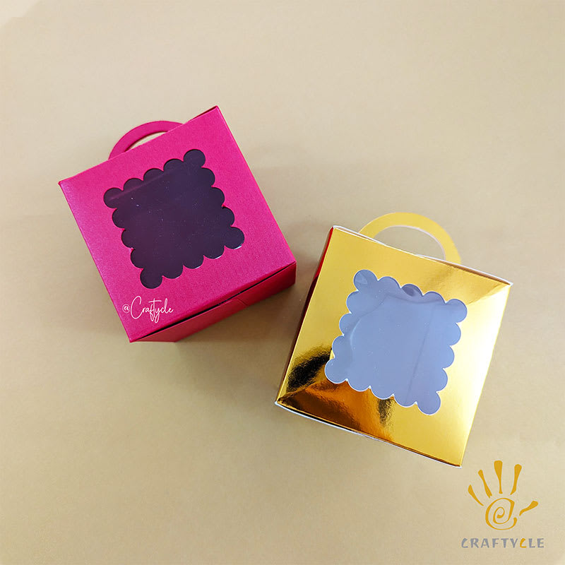 Handle Cupcake Boxes 12pcs - Image 2