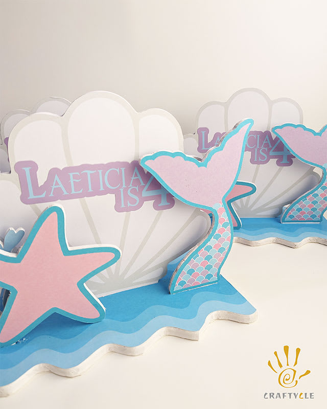 Under The Sea Mermaid Birthday Party Decorations Centerpiece