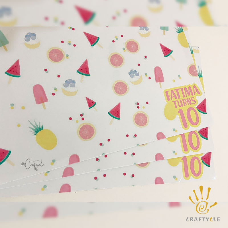 Fruitst Placemat Print Party Decorations