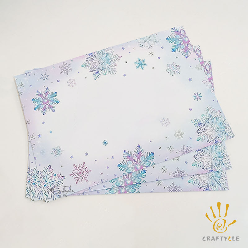 Frozen Snow Flakes Placemat Print Party Decorations