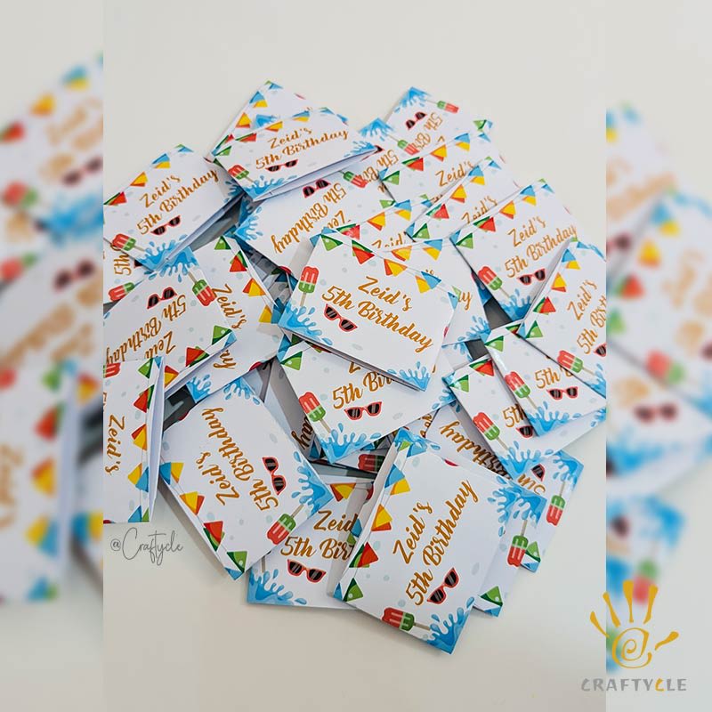 Pool Splash Napkin Cutlery Wrap Holder