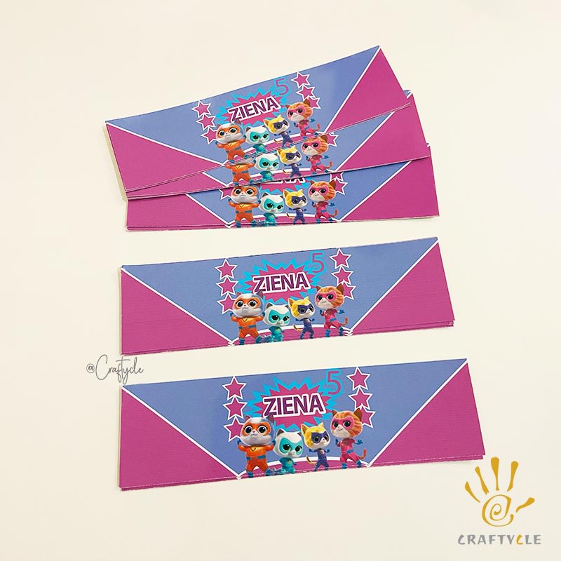 Super Kitties Water Bottle Wrap Holder