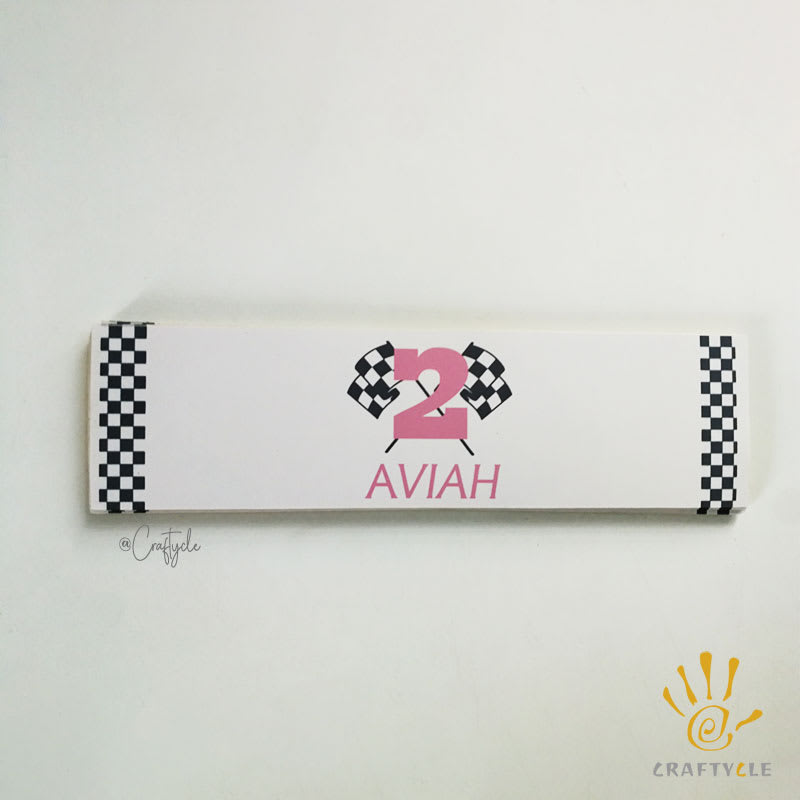 Race Car Water Bottle Wrap Holder