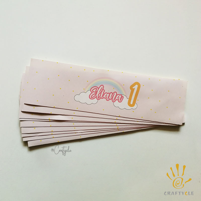 Pastel Rainbow Water Bottle Wrap Holder