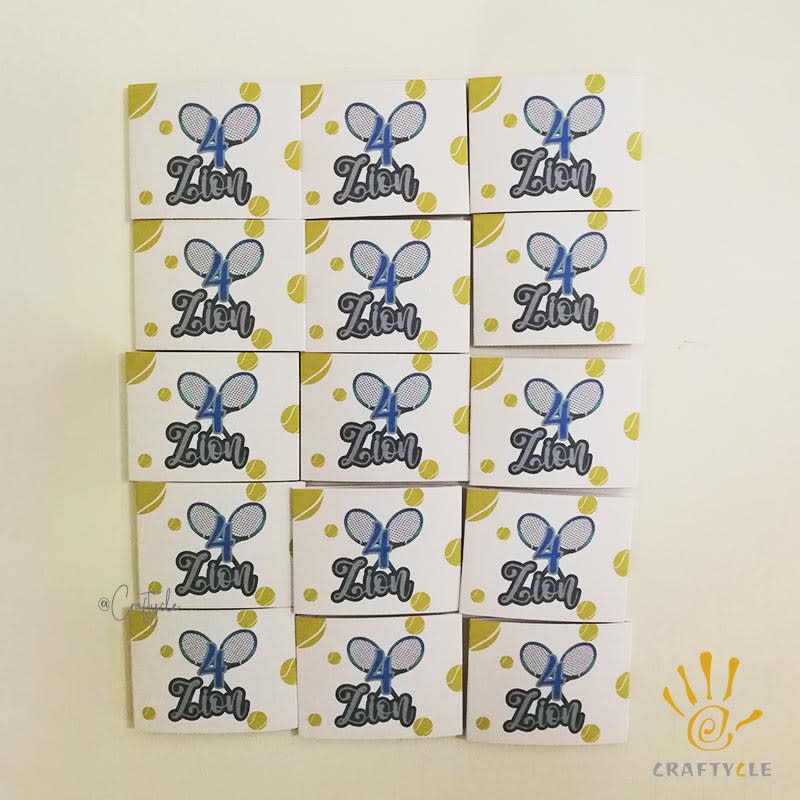 Tennis Sports Napkin Cutlery Wrap Holder