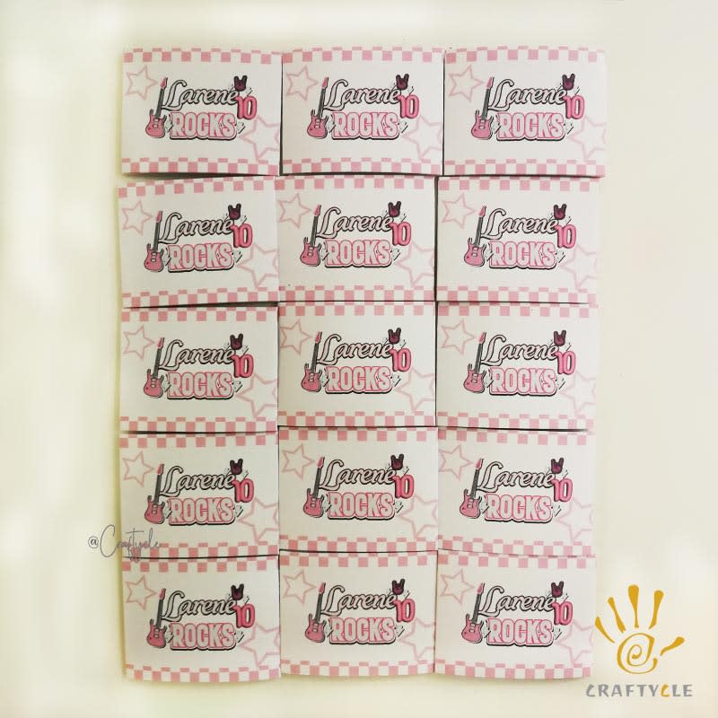 Rock Musical Napkin Cutlery Wrap Holder