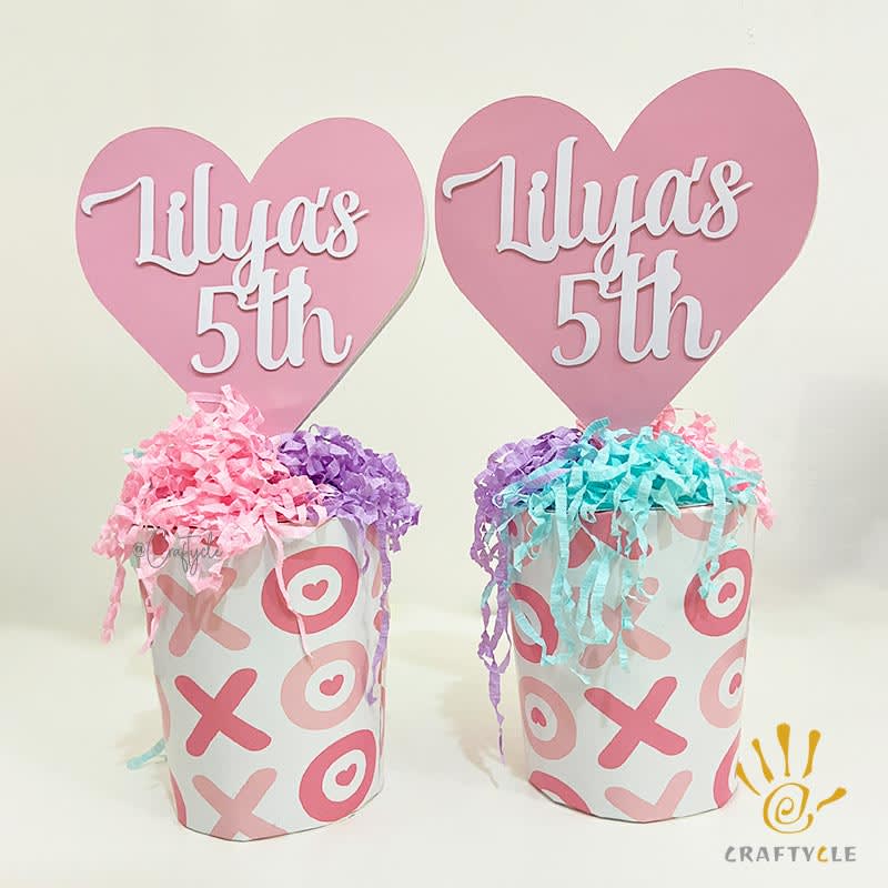Xoxo Heart Valentine Kids Party Craft Decor Centerpiece