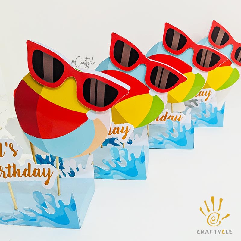 Splash Pool Kids Party Craft Decor Centerpiece - Image 2