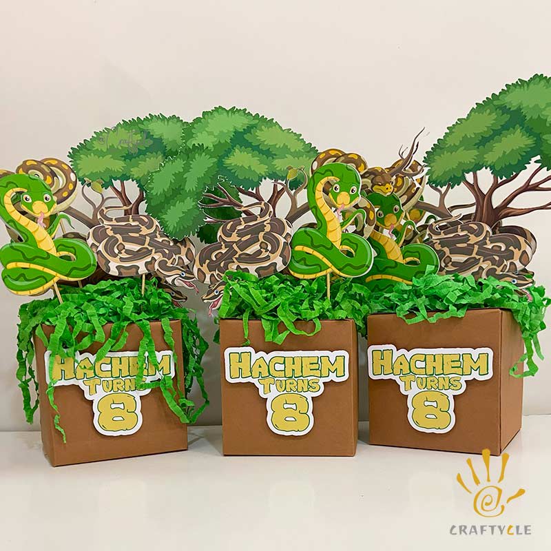 Snake Reptile Party Craft Decor Centerpiece - Image 2