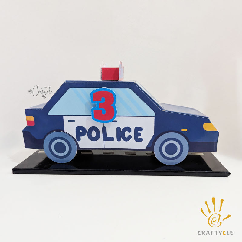 Police Cops Kids Party Craft Decor Centerpiece - Image 2