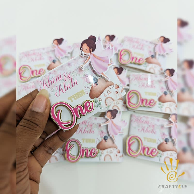 Floral Fairy Birthday Napkin Cutlery Wrap Holder - Image 2