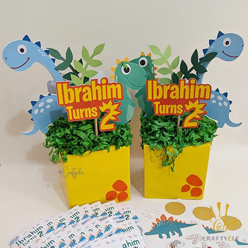Dinoseur Kids Party Craft Decor Centerpiece