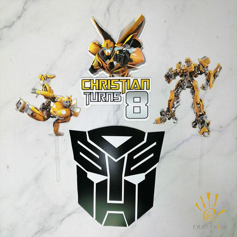 Cake Topper Transformer Personalised Cake Topper