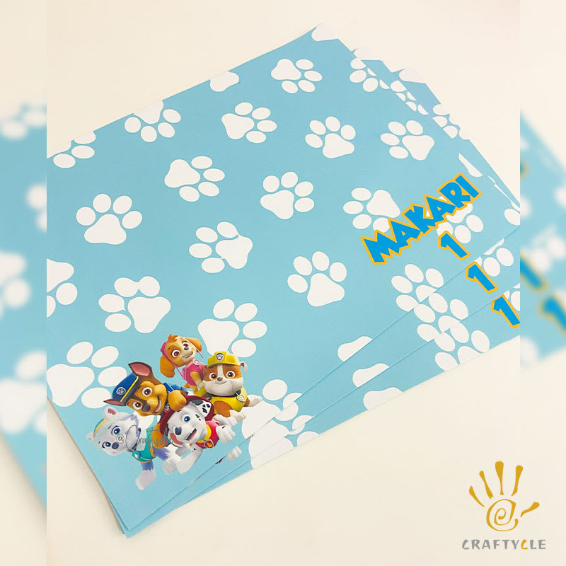 Paw Patrol Pawst Placemat Print Party Decorations