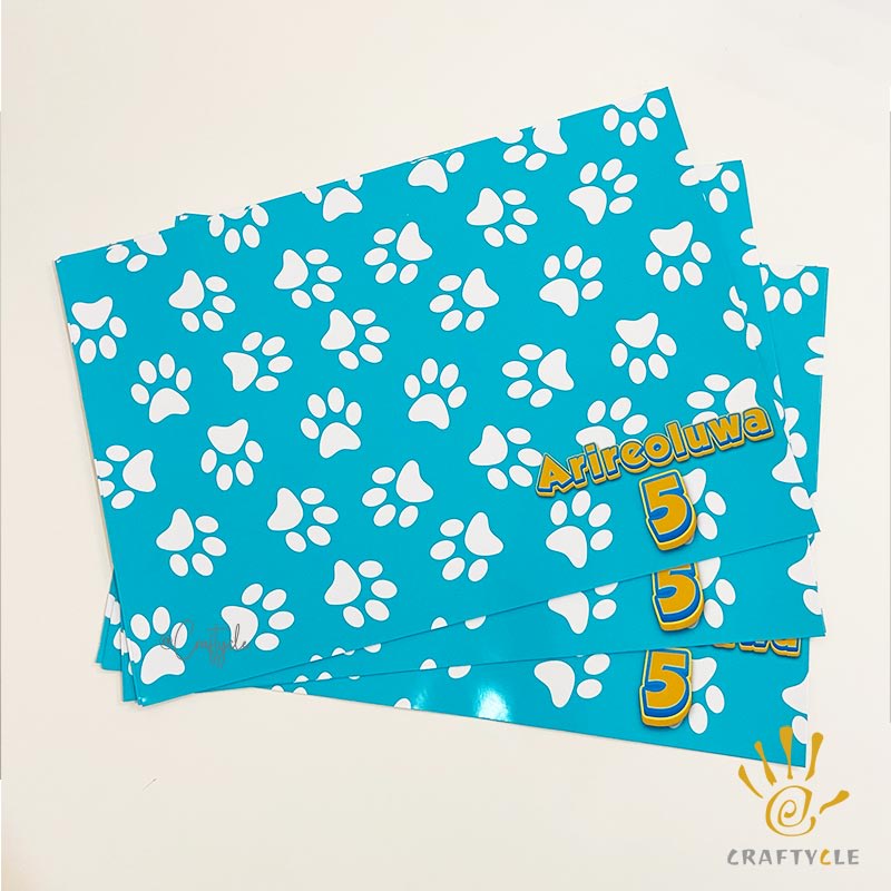 Paw Patrol Paws Pattern Placemat Print Party Decorations