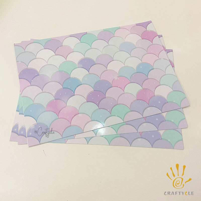 Mermaid Pastel Placemat Print Party Decorations
