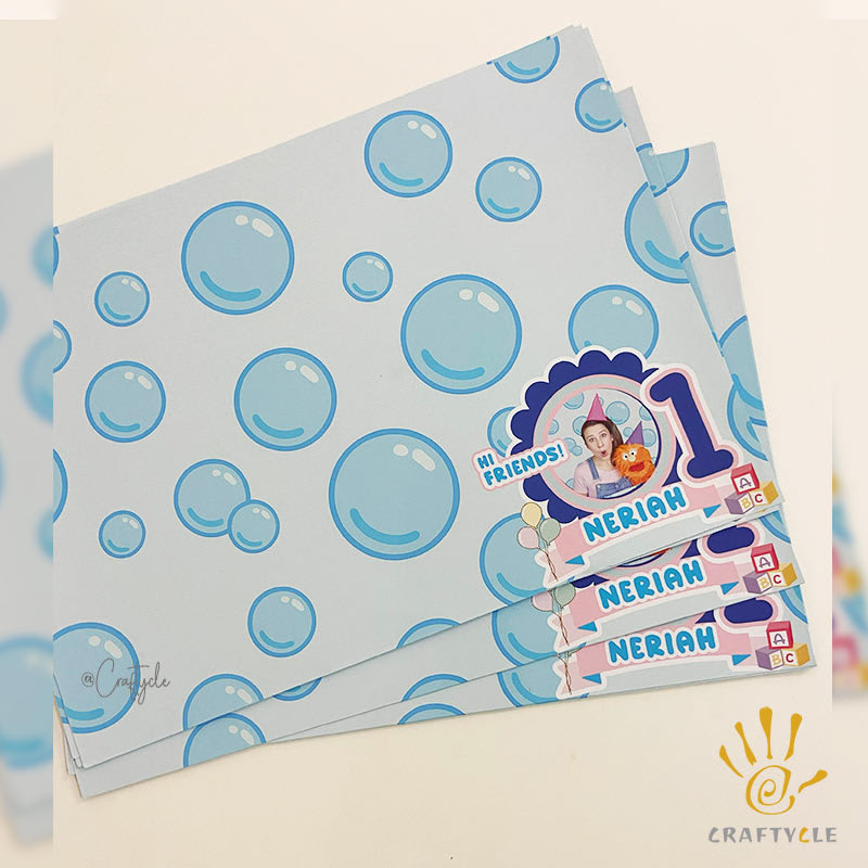 Ms Rachel Bubbles Placemat Print Party Decorations - Image 2