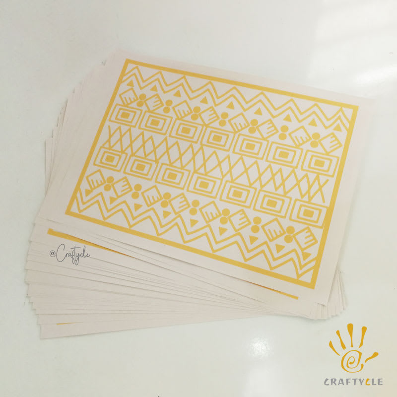 African Pattern Lion King Placemat Print Party Decorations