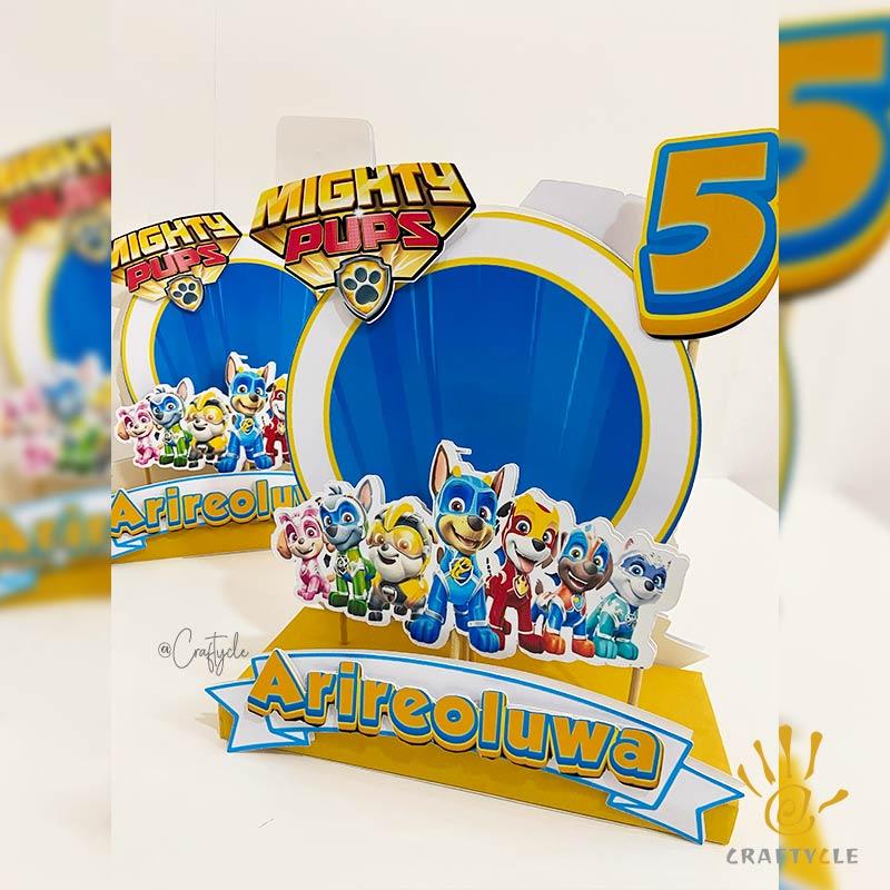 Mighty Pups Kids Party Craft Decor Centerpiece - Image 3