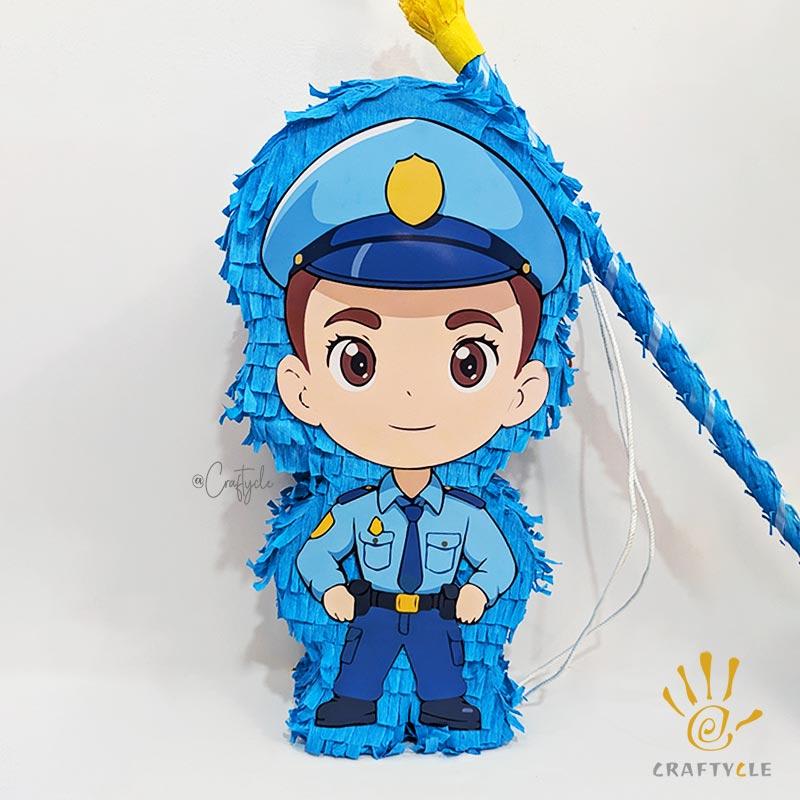 Boy Police Kids Party Pinata Activity Game Candy Decorations