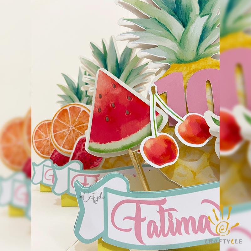 Fruits Tropical Kids Party Craft Decor Centerpiece - Image 3