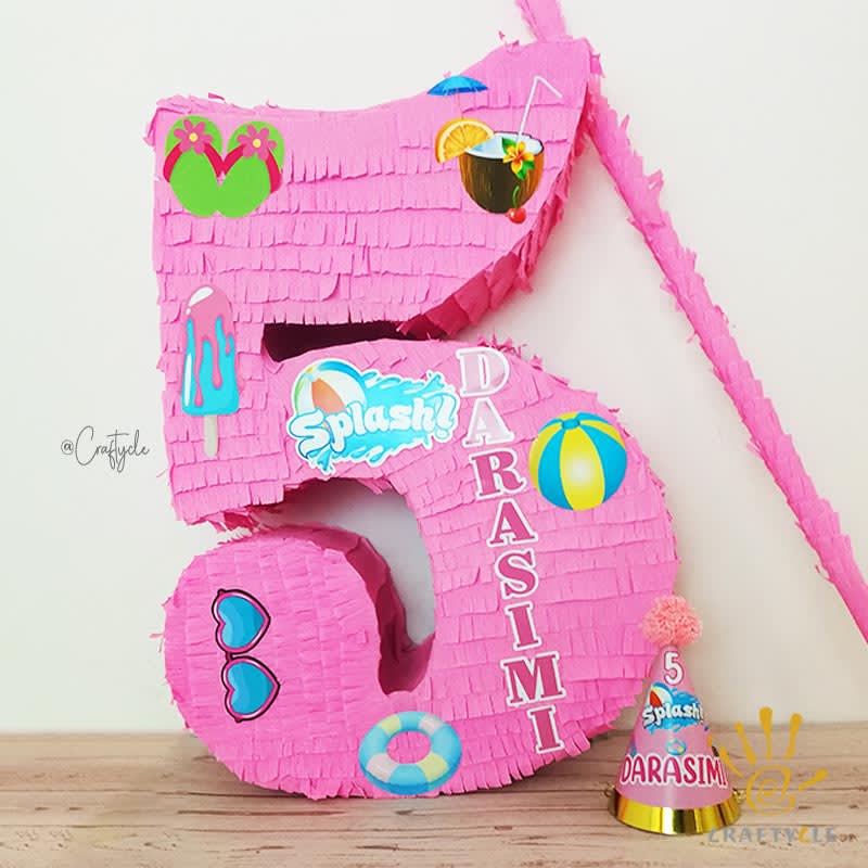 Pool Splash Kids Party Pinata Activity Game Candy Decorations