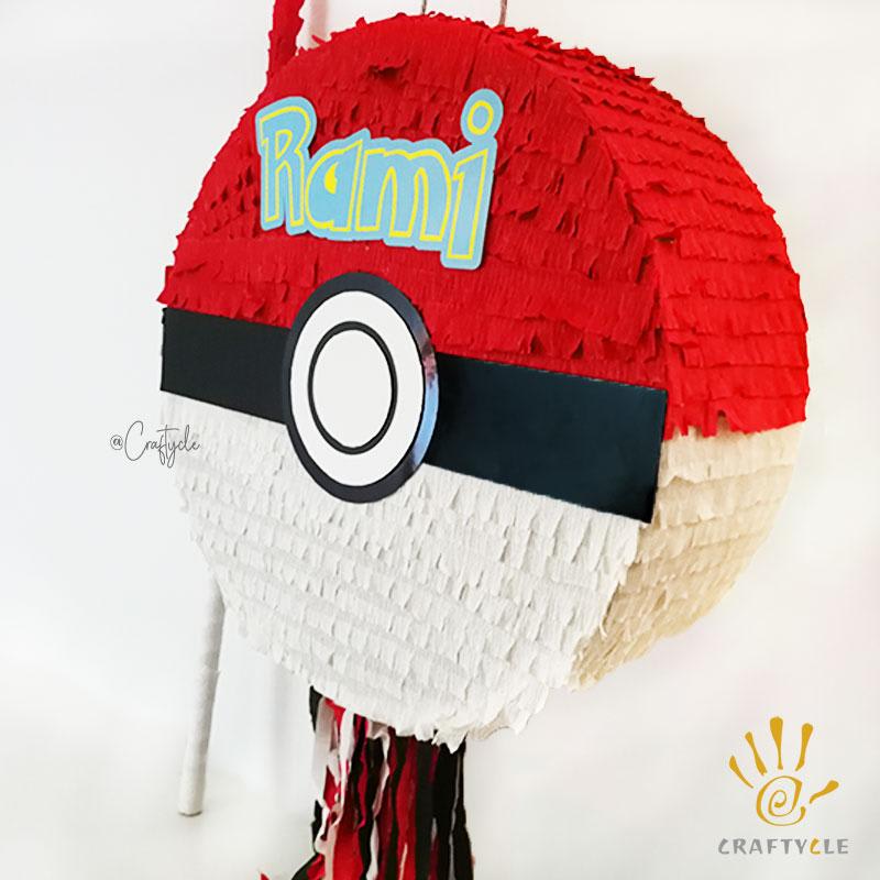 Pokemon Pokeball Kids Party Pinata Activity Game Candy Decorations - Image 2