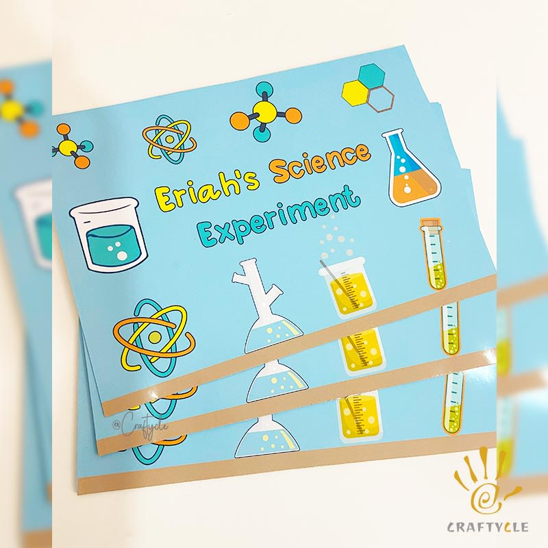 Science Experiment Placemat Print Party Decorations